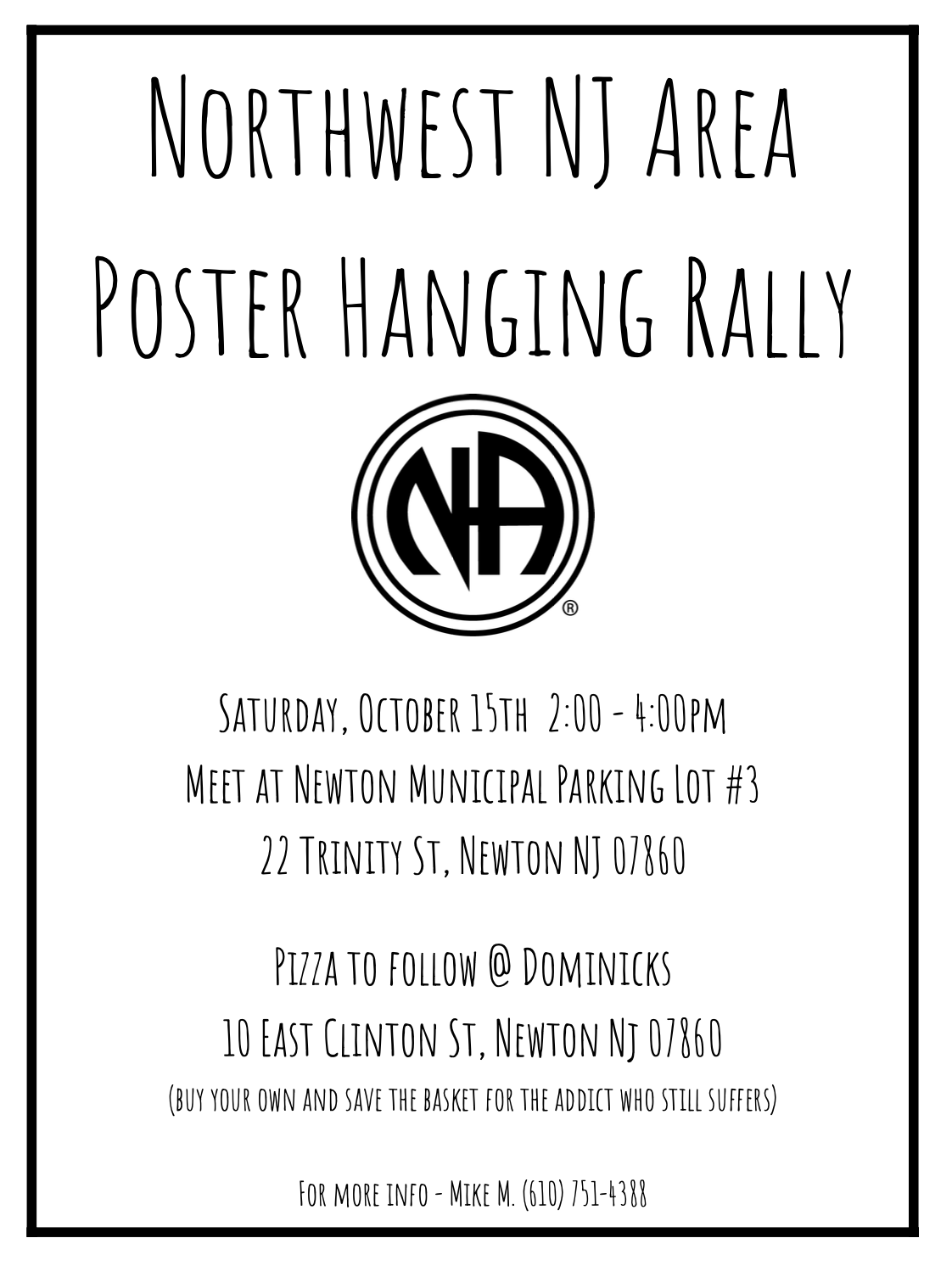Poster Hanging Rally @ Newton Municipal Parking Lot #3