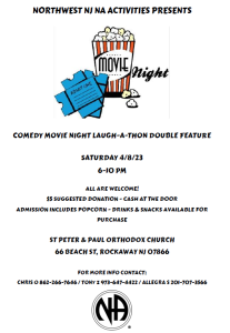 COMEDY MOVIE NIGHT LAUGH-A-THON DOUBLE FEATURE @ ST PETER & PAUL ORTHODOX CHURCH