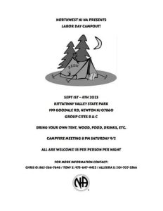 Labor Day Campout!! @ Kittatinny Valley State Park
