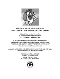 Unity Day at the Sussex County Fair!!! @ Sussex County Fairgrounds